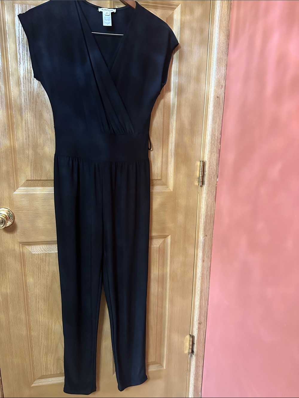 Rolla Coster Black Wrap-Style Jumpsuit